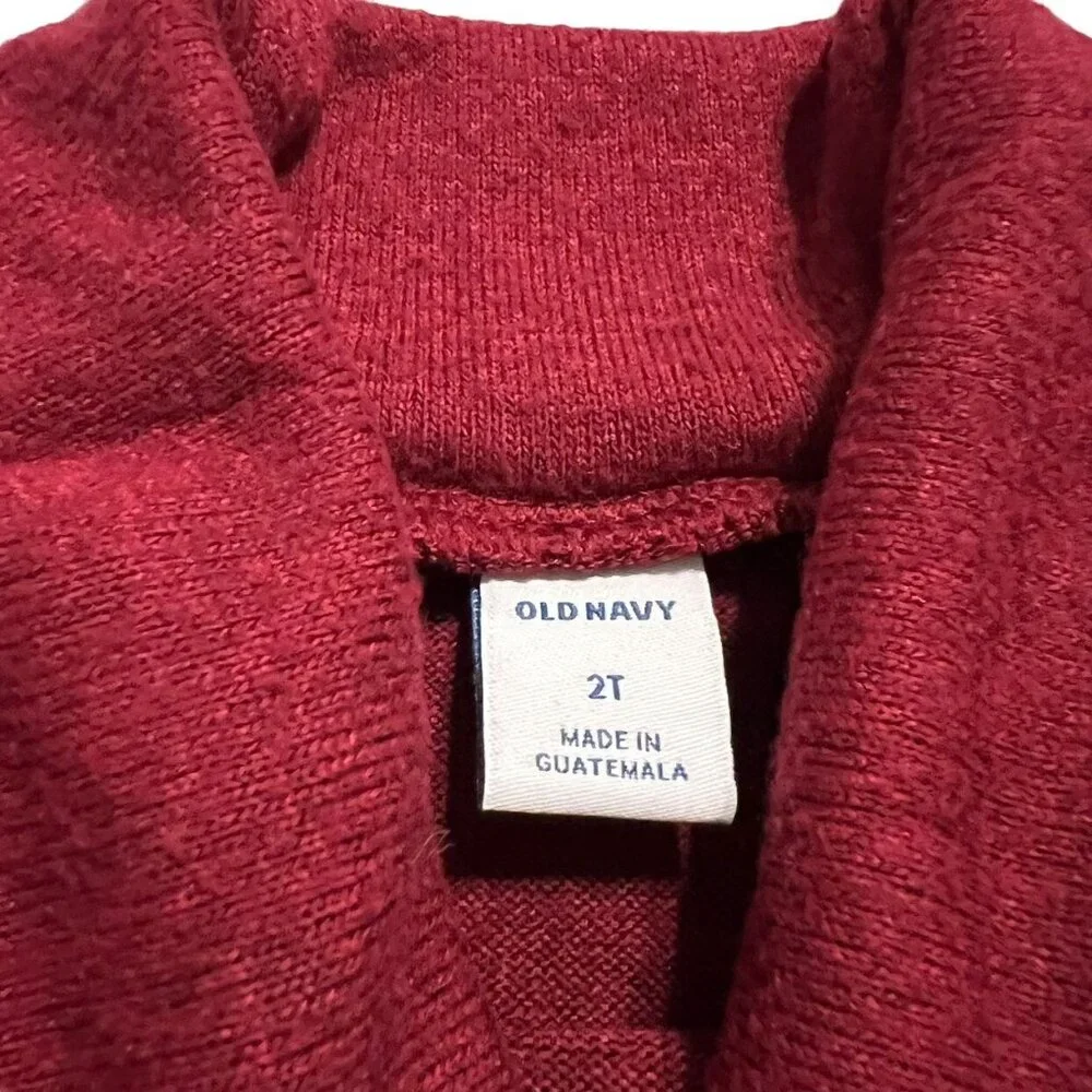 Old Navy 2T Maroon Turtleneck Dress